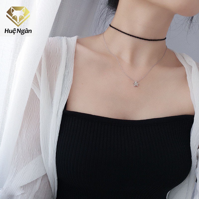 Dây chuyền bạc Ý 925 Huệ Ngân - Ngôi sao may mắn PP1508