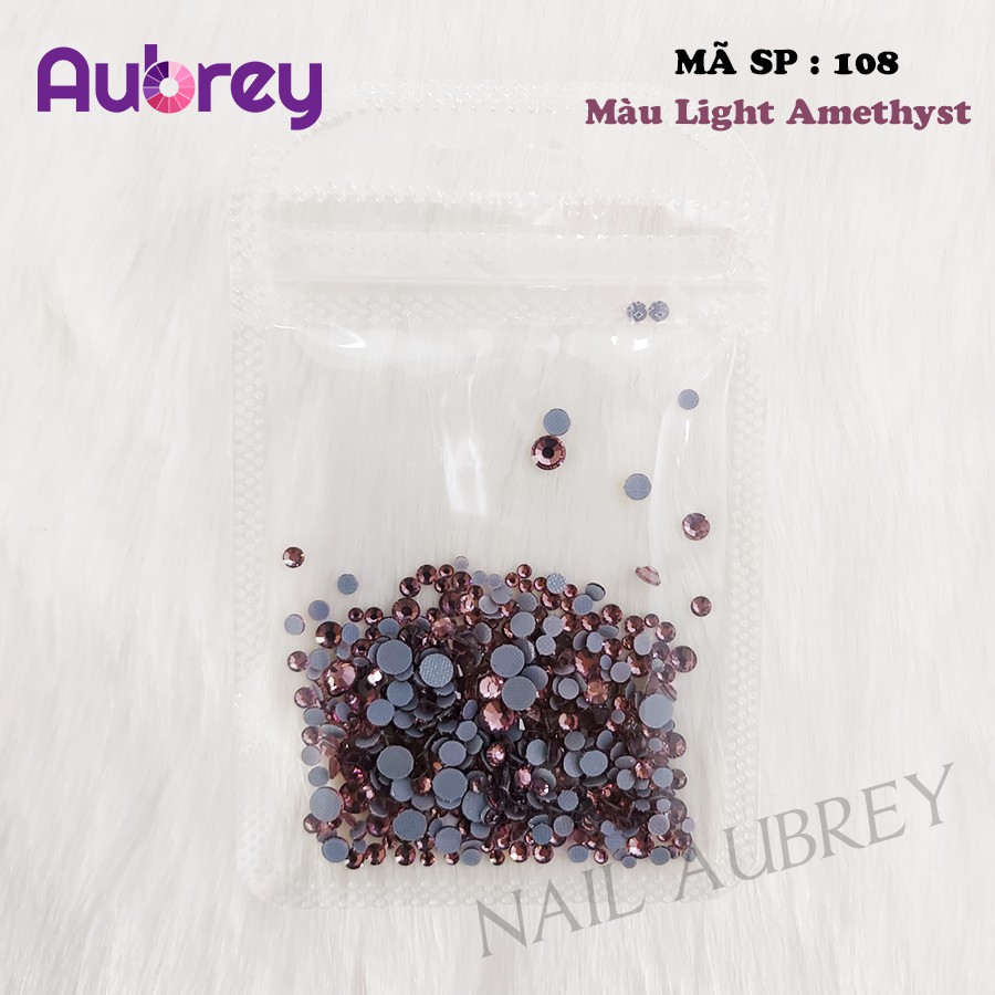 [Mã SP 108] Đá Nail Chân Lưới Mặt Cắt Đá Màu Light Amethyst