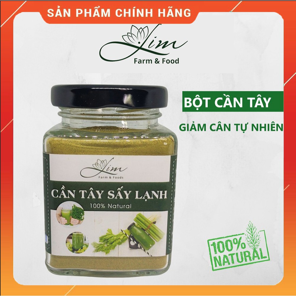 Bột cần tây sấy lạnh nguyên chất công nghệ Nhật - Nữ hoàng của các loại detox - Giảm béo, sáng da, hết mụn