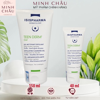 Teen Derm Gel Isis Pharma Sữa Rửa Mặt Giảm Nhờn, Ngừa Mụn 40mL/150Ml <Chính hãng>