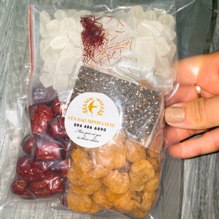 Combo 20 set Nguyên liệu Cung Đình chưng yến - kèm saffron