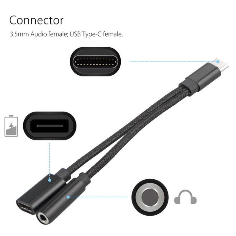 Dây Cáp Chuyển Đổi Đầu Type-C Sang 3.5mm Bằng Hợp Kim Nhôm Chuyên Dụng Cho Kỹ