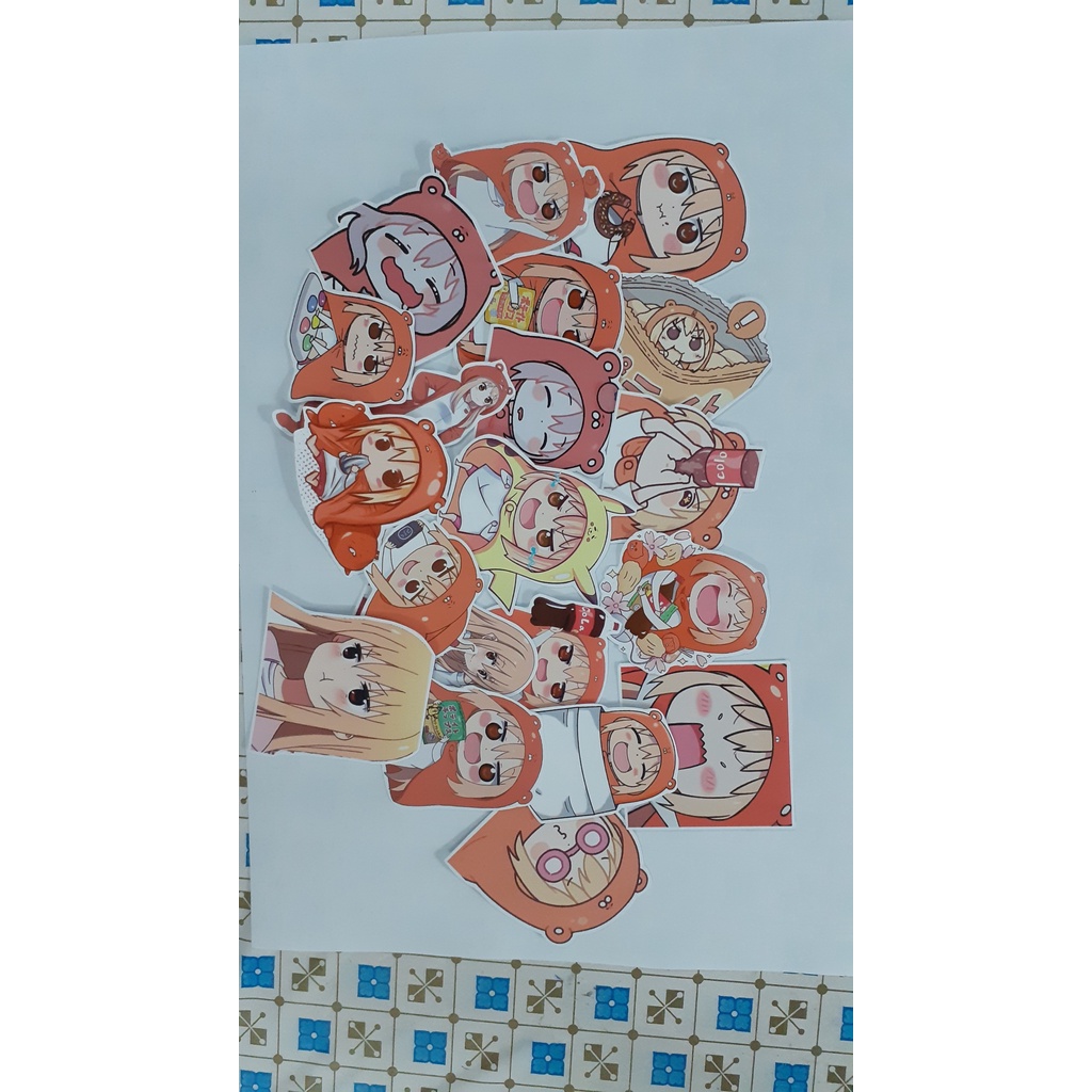 - Set 10/15/30 Sticker Umaru anime Himouto! Umaru-chan /em gái Umaru dễ thương dán trang trí
