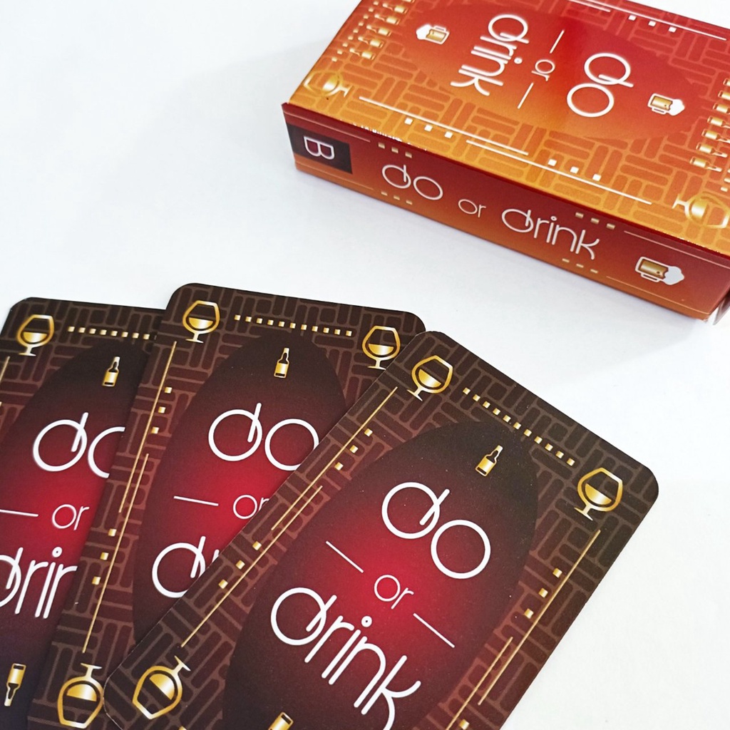 Bộ Bài Nhậu Drinking Game DO OR DRINK Thẻ Bài BoardGame 50 lá Thú Vị