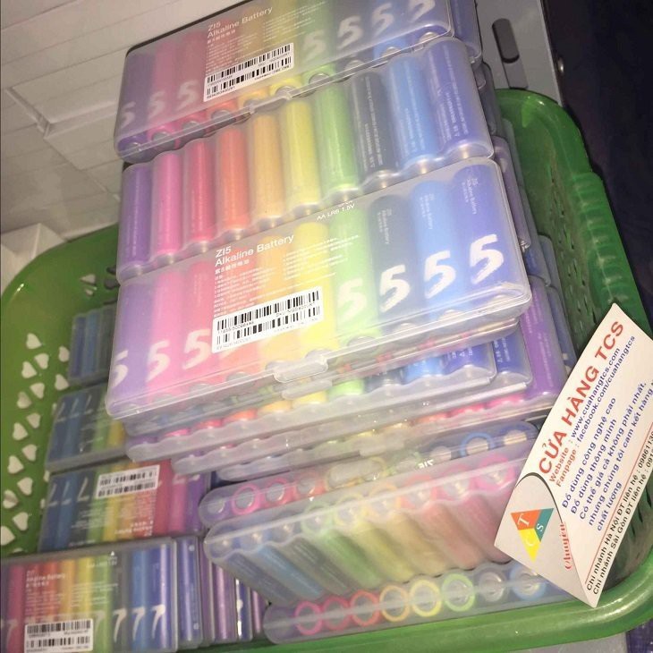 Hộp 10 viên pin tiểu AA sổ 5 Rainbow