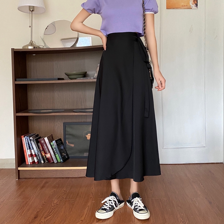 Chân váy chữ A lưng cao thời trang phong cách Hàn Quốc dành cho nữ | BigBuy360 - bigbuy360.vn
