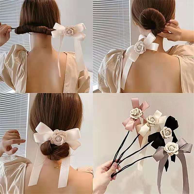 Dây Buộc Tóc Phối Bóng Lông Thời Trang 2021 Xinh Xắn Cho Nữ