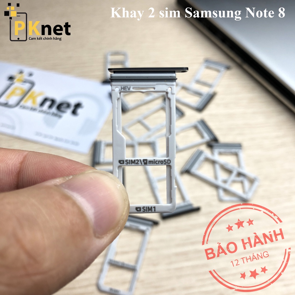 Khay 2 sim NOTE 8 Đen và Xanh [Chính hãng, hàng bóc máy]