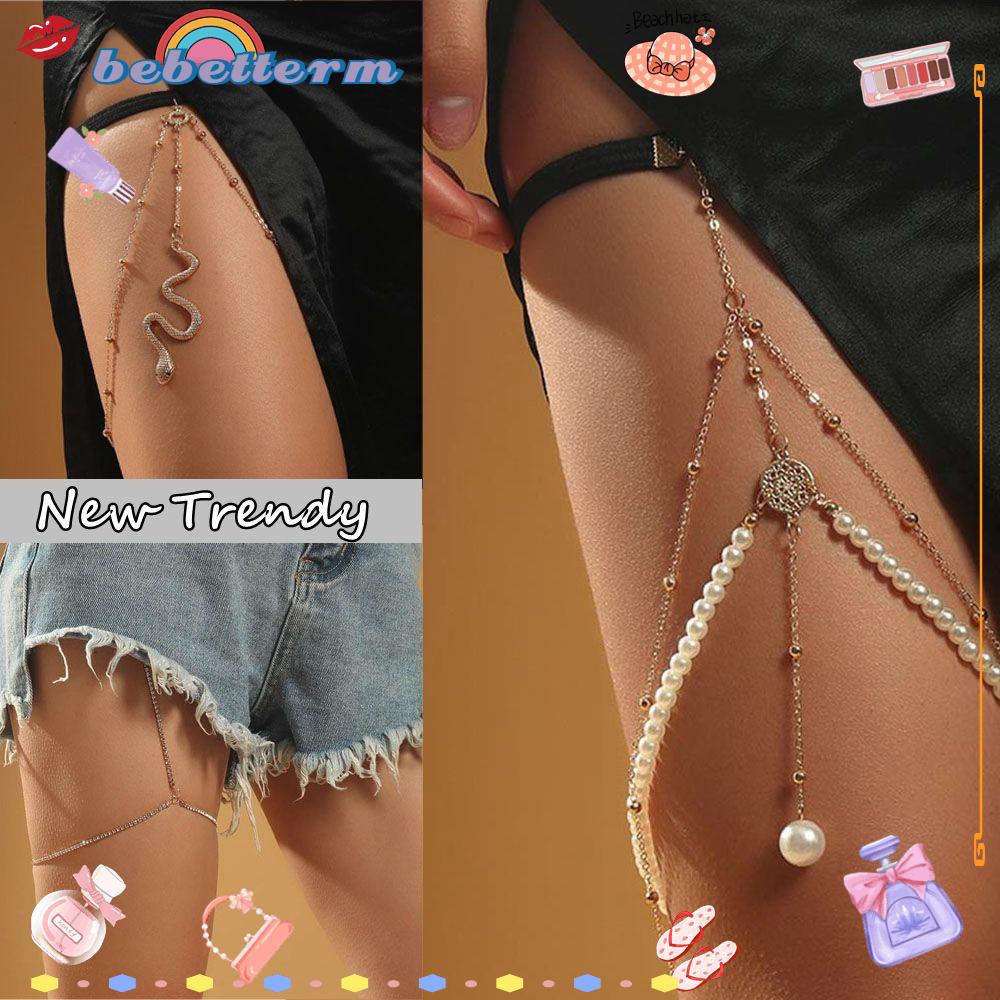 Bebetterm 1Pc Fashion Body Chain Body Jewelry Thigh Chain Alloy Sexy Jewelry Accessories