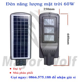 Đèn năng lượng mặt trời, đèn đường 60W