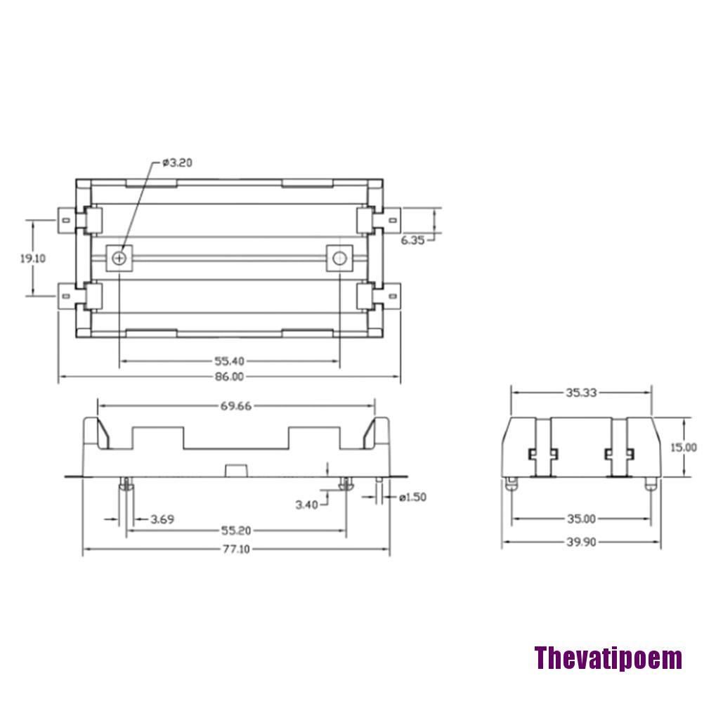 1 Hộp Đựng Pin 2x18650 | BigBuy360 - bigbuy360.vn