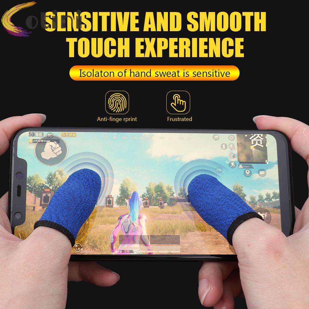 Bộ 2 Găng Ngón Tay Chơi Game Thoáng Khí Chống Mồ Hôi Tiện Dụng