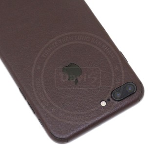 Miếng dán da dán full viền cho iphone 8 Plus làm từ da thật cao cấp - Davis