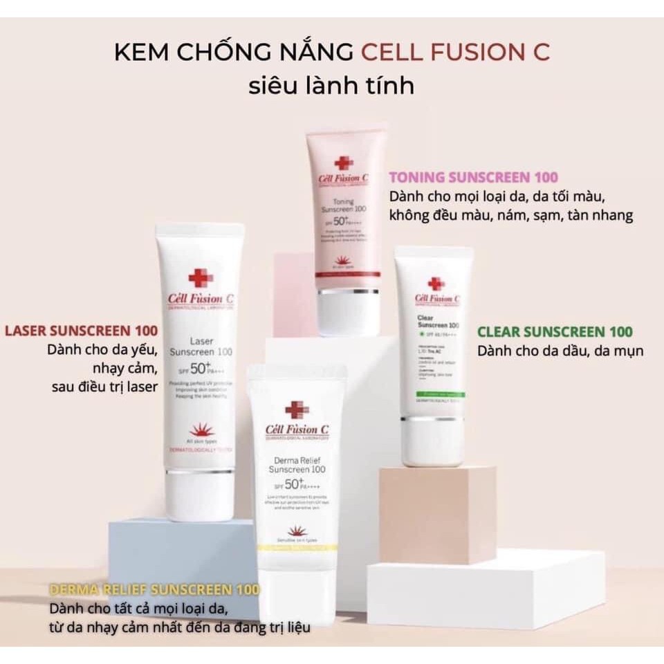 Kem chống nắng Cell Fushion C mini 10ml