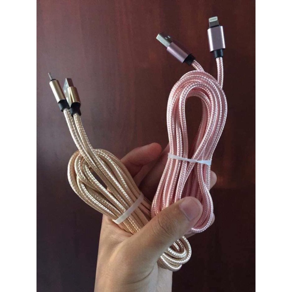 Cáp Sạc Dây Dù Siêu Bền Dài 3M Cho IPhone - Android