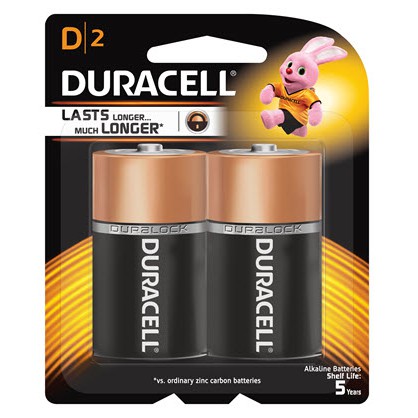 Pin Đại DURACELL D2 Vỉ 2 Viên Pin Cao Cấp