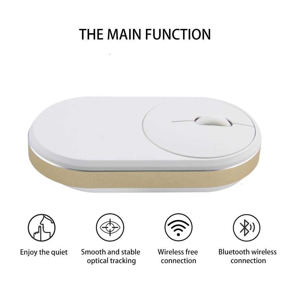 Chuột Bluetooth Không Dây 5.0 / 3.0 + 2.4g