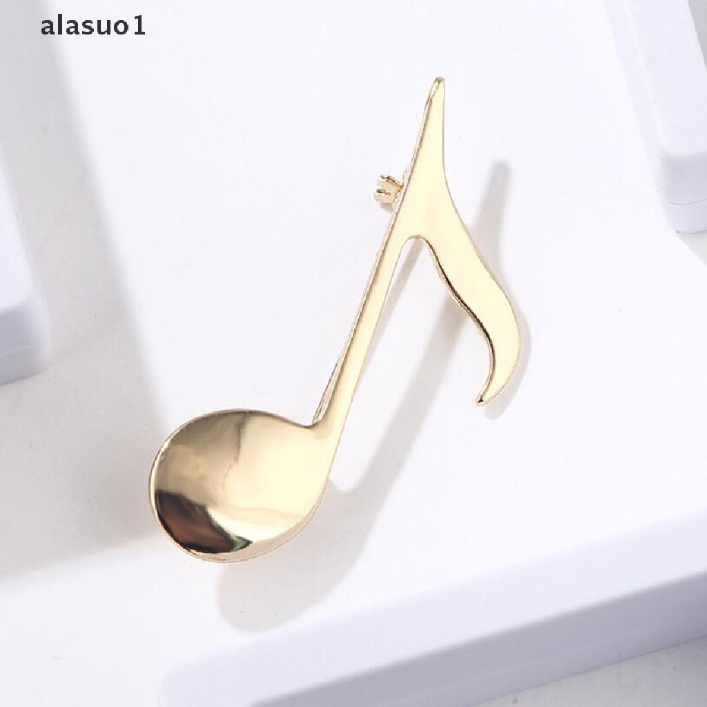 Ghim Cài Áo Hình Nốt Nhạc Màu Vàng Thời Trang Unisex alasuo1