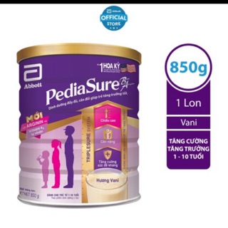 Sữa bột pediasure 850g date mới