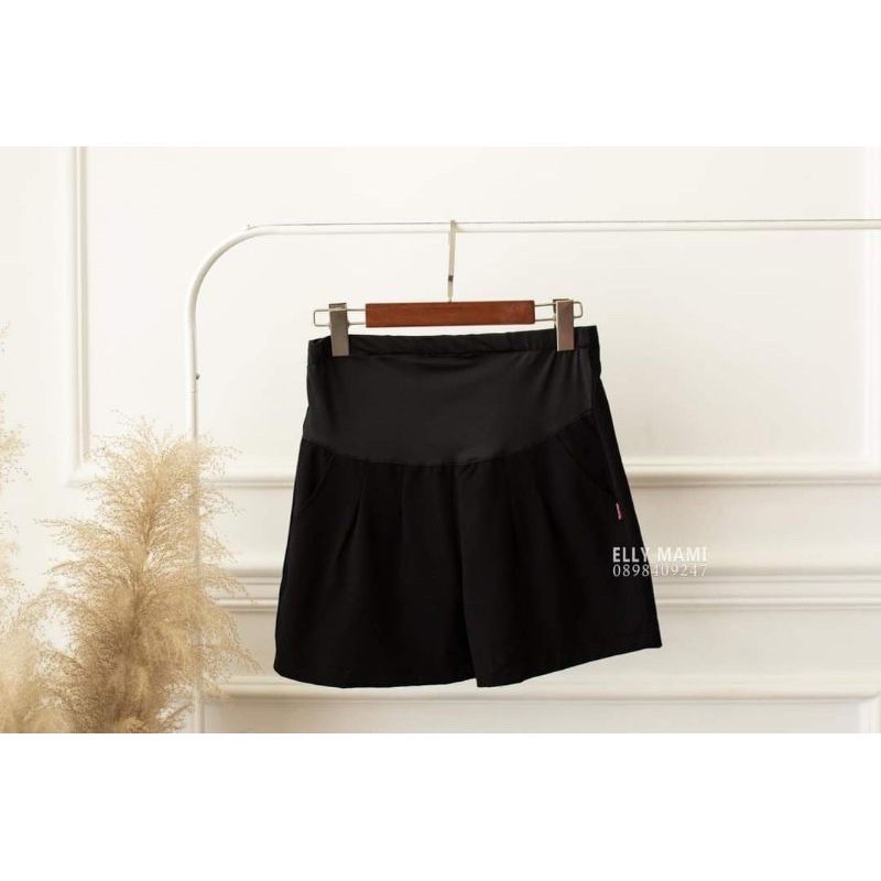 Quần sooc bầu chất 2 biên siêu mát