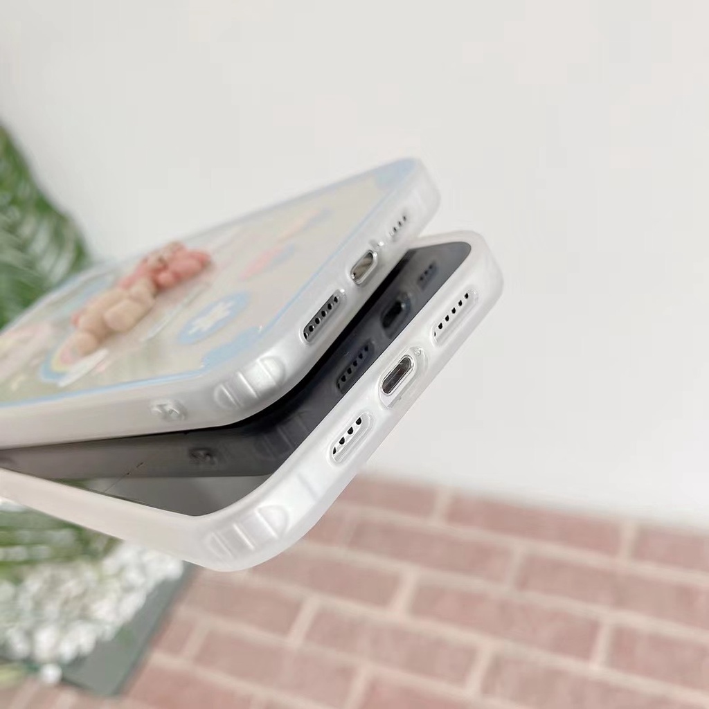 Ốp điện thoại hình gấu thỏ thích hợp cho iPhone case 13 13 promax X XS XR cartoon 11 11 pro max 12 12 pro 12 pro max