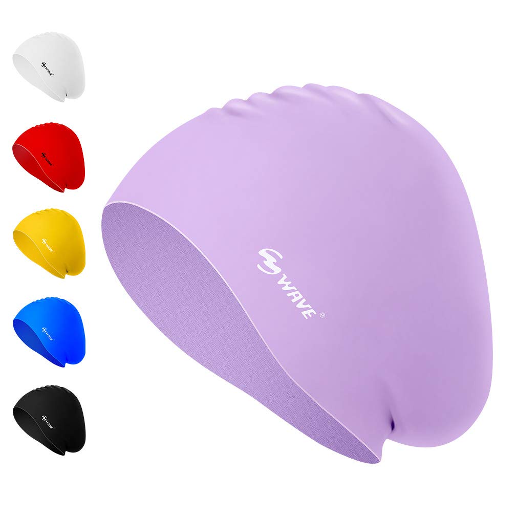 WAVE Mũ Bơi Bằng Silicone Chất Lượng Cao Dành Cho Nữ Và Nam