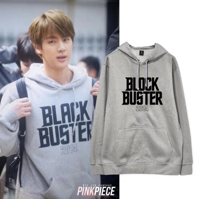 (Tặng ảnh BTS)Hoodie BTS JIN BLOCK