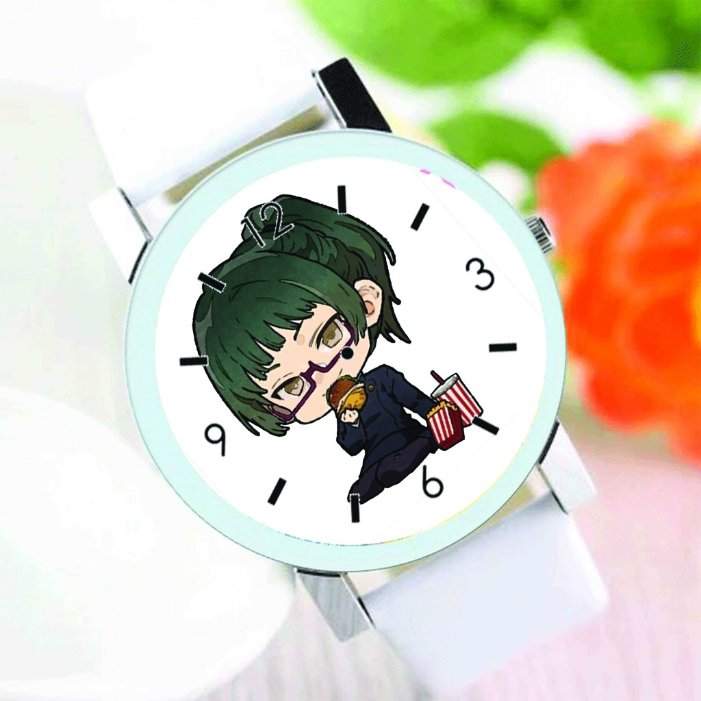 Đồng hồ đeo tay in hình JUJUTSU KAISEN CHÚ THUẬT HỒI CHIẾN M1 nam nữ anime chibi thời trang dễ thương độc đáo