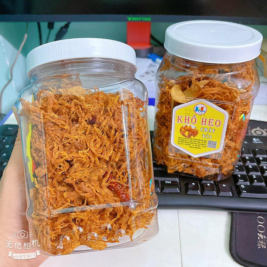 KHÔ HEO CHÁY TỎI HỘP 500gram - Loại Tươi Ngon