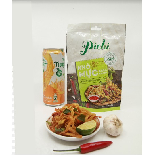 Khô mực xé vị lá chanh Pichi gói 50g | BigBuy360 - bigbuy360.vn