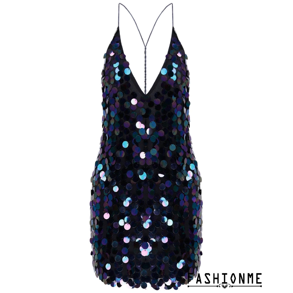 Đầm hai dây đính kim tuyến lấp lánh | BigBuy360 - bigbuy360.vn