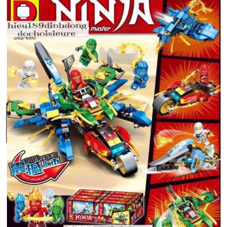 Lắp ráp xếp hình Lego Ninjago chiến cơ của các ninja