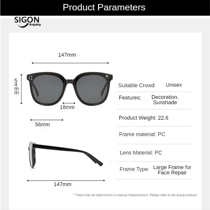 Kính mát gọng kính họa tiết chữ D cho nam và nữ