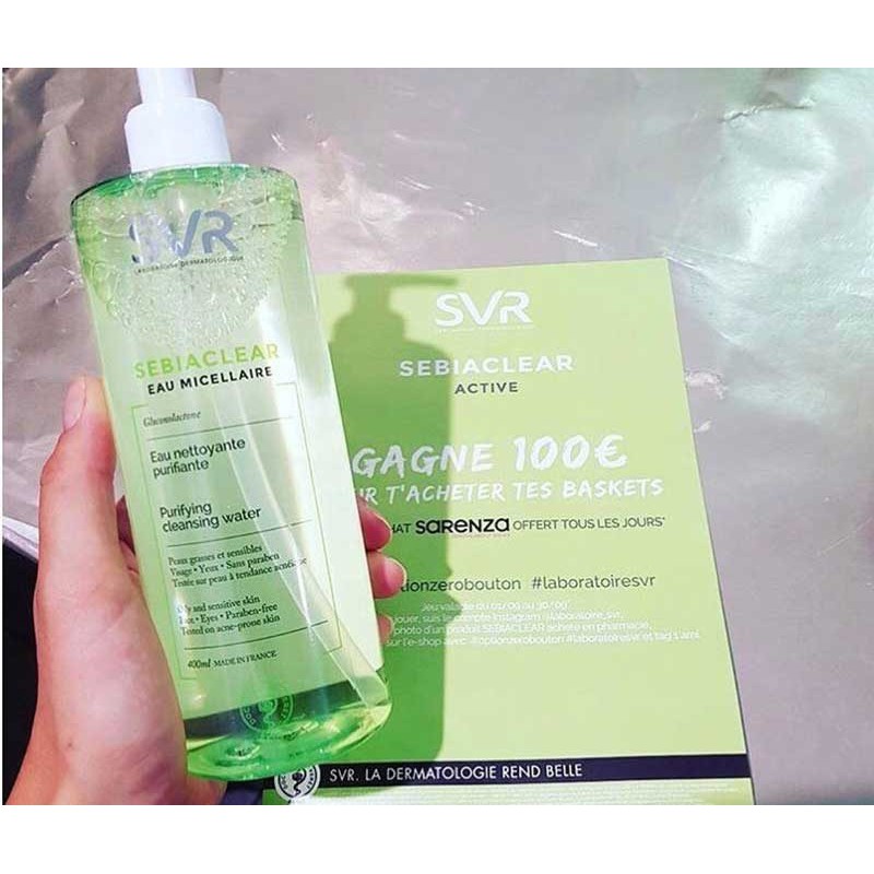 [Mã 44FMCGSALE1 giảm 10% đơn 250K] Nước Tẩy Trang Giúp Loại Bỏ Dầu Cho Da SVR Sebiaclear Eau Micellaire 400ml | BigBuy360 - bigbuy360.vn