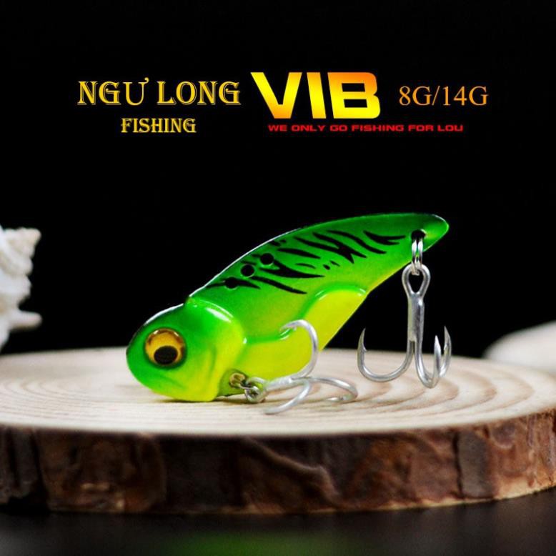 Mồi câu cá sắt Funny VIB lure câu cá lóc, trê, nheo 8g, 14g - mồi câu lure siêu nhạy 2 lưỡi BKK