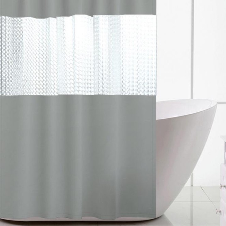 Rèm cửa nhà tắm phong cách Châu Âu cực đẹp Kèm móc treo tiện lợi Shower curtains