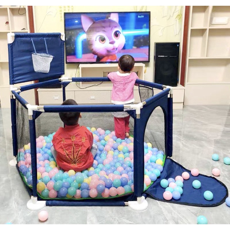 Quây bóng lục giác/ Cũi bóng di động cho bé