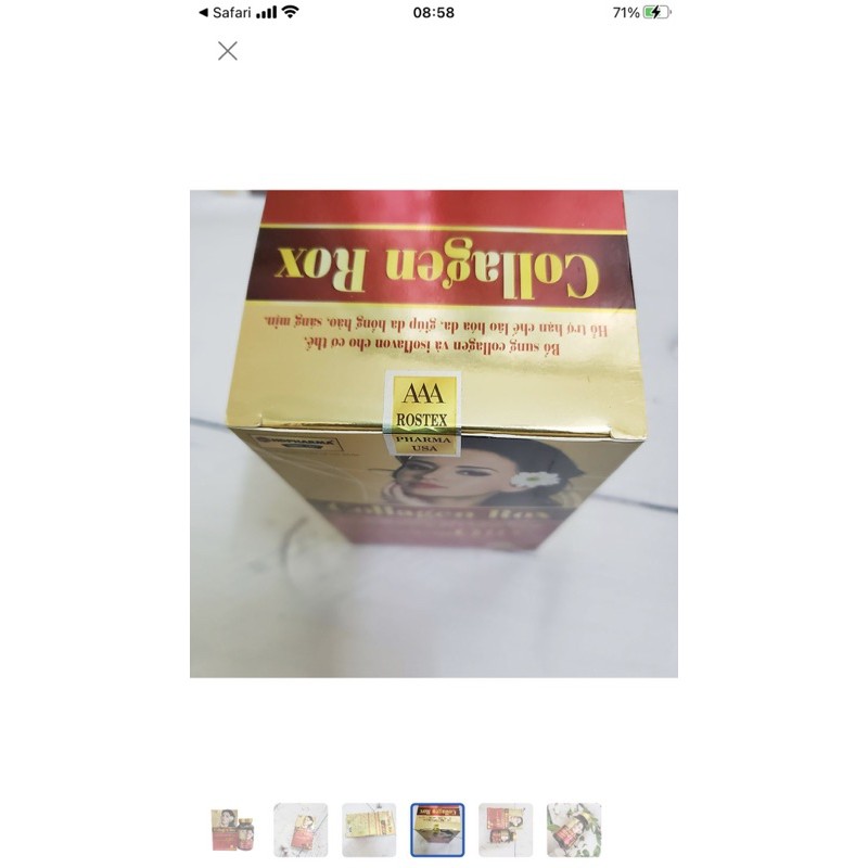 Viên uống COLLAGEN ROX Coenzym Q10 bổ sung Collagen, hỗ trợ làm đẹp da, trắng sáng da - Hộp 60 viên