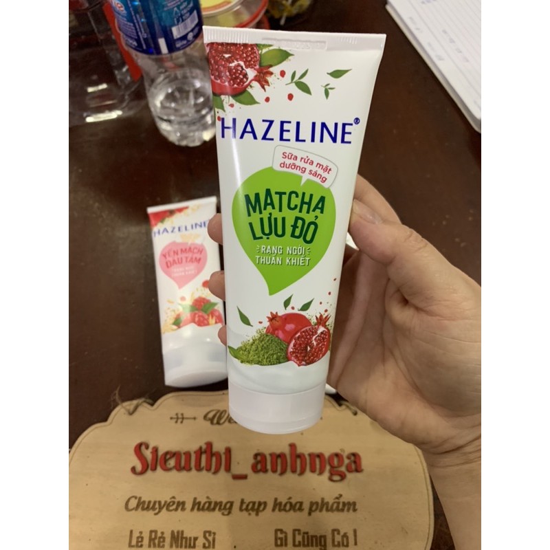 Sữa Rửa Mặt Hazeline Tuýp 50g/100g (Nghệ/Yến Mạch/Matcha)