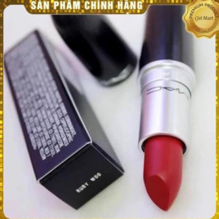 Son Mac Ruby Woo 707 màu đỏ cổ điển siêu sang chảnh