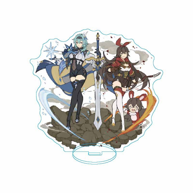 Mô hình nhân vật GENSHIN IMPACT ver ĐỒNG HÀNH standee mica acrylic anime chibi trưng bày xinh xắn
