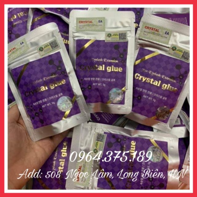 KEO NỐI MI KO CAY, SIÊU BỀN CRYSTAL