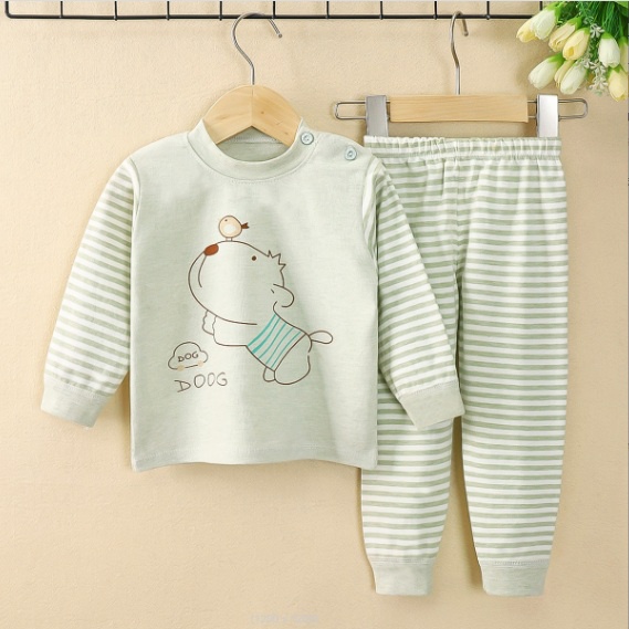 Bộ thu đông cho bé NINOKID1902 in hình ngộ nghĩnh cotton mềm và ấm, Bộ dài tay cho bé trai bé gái 1 2 3 4 tuổi