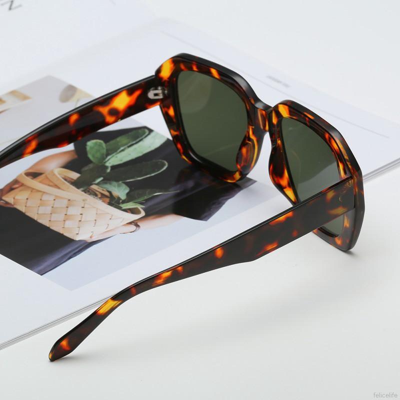 Kính mát gọng vuông lớn phong cách retro Âu Mỹ