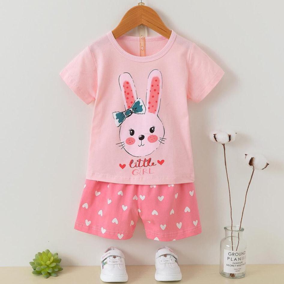 [6-14kg] Đồ bộ xuất hàn bé gái | Quần áo cotton xuất hàn size nhí | Bảng màu 1