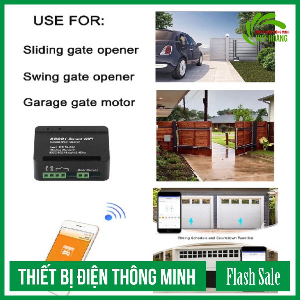 THIẾT BỊ ĐIỀU KHIỂN MÔ TƠ QUA ĐIỆN THOẠI SGC01 WIFI