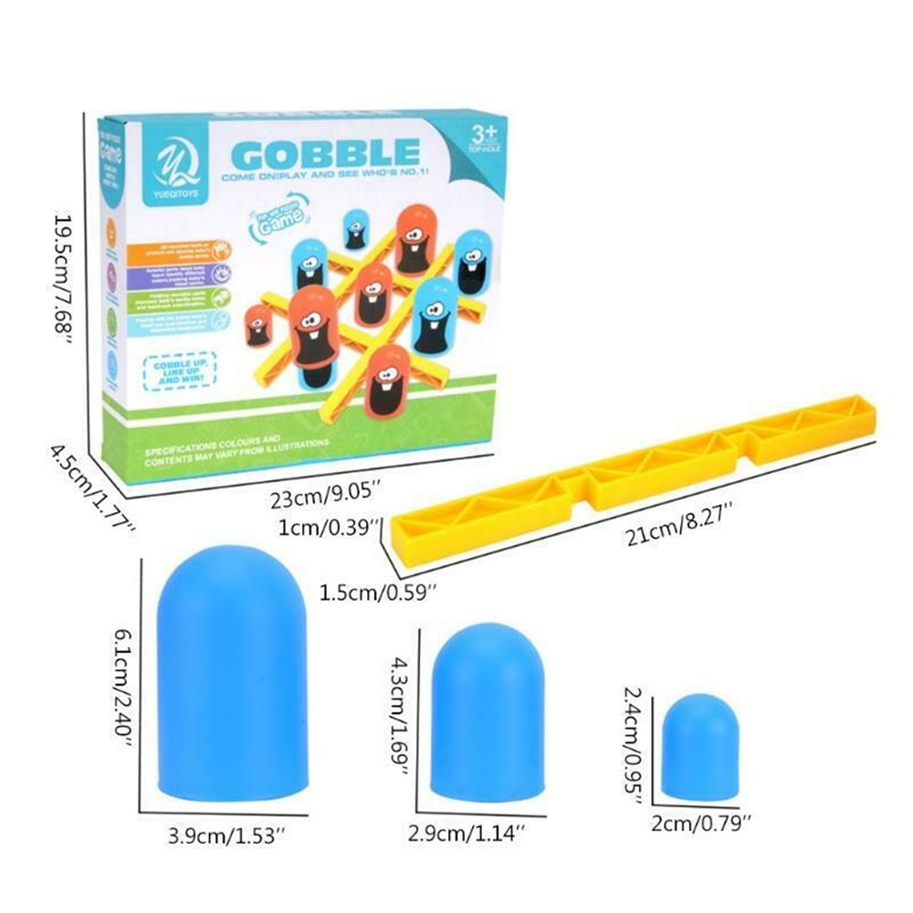 Tic Tac Toe Training Gobblet Gobblers Board Game Big Eat Small Strategy Game Toy
