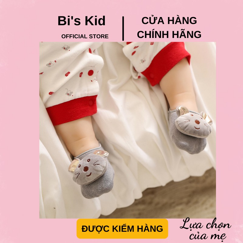 Tất cho bé 📌FREESHIP📌 tất thú cho bé chất liệu bông siêu mềm có đế chống trượt | 2 size | | Phân trai gái |