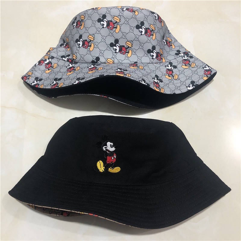 Mũ bucket hoạt hình mickey nón in hình mickey dễ thương - Khăn turban