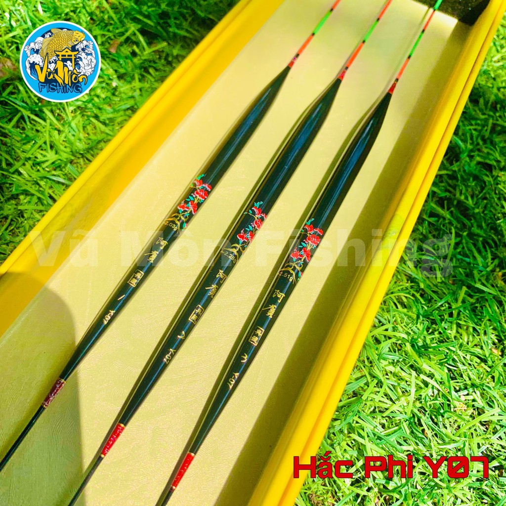 Bộ 3 Phao Câu Đài Nano Siêu Đẹp Hắc Phi | Dáng Rô Siêu Nhạy - Vũ Môn Fishing